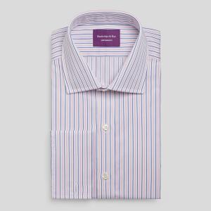 Pink Marylebone Stripe Twill Men's Shirt Available in Four Fits (MBP)
