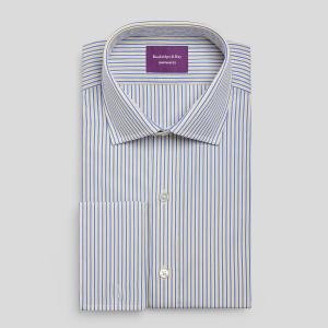 Yellow Trafalgar Stripe Poplin Men's Shirt Available in Four Fits (TRY)