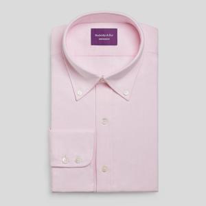 Pink Hyde Park Oxford Men's Shirt Available in Four Fits (HPP)