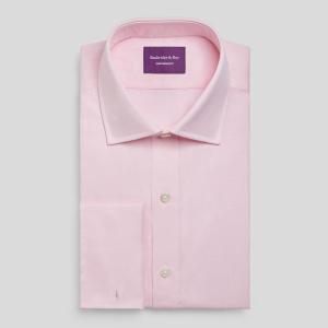 Pink Plain Pinpoint Oxford Men's Shirt Available in Four Fits (POP)