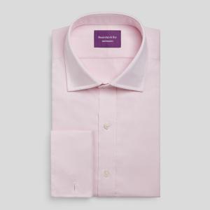 Pink Fine Twill Men's Shirt Available in Four Fits (FTP)