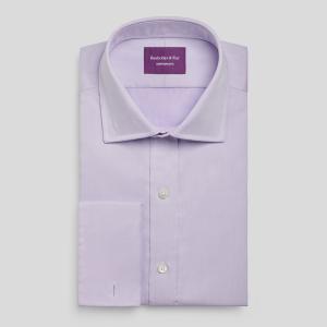 Lilac Fine Twill Men's Shirt Available in Four Fits (FTL)