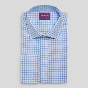 Sky Fyfe Check Oxford Men's Shirt Available in Four Fits (FFS)