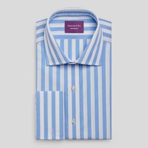 Sky Butcher Stripe Poplin Men's Shirt Available in Four Fits (BTS)