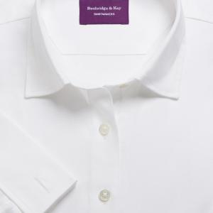 White Plain Pinpoint Oxford Women's Shirt Available in Six Styles (POW)
