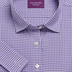 Purple Chelsea Check Twill Women's Shirt Available in Six Styles (CHU)