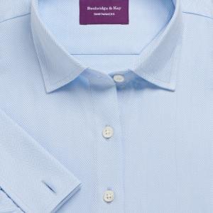 Sky Royal Herringbone Women's Shirt Available in Six Styles (RHS)