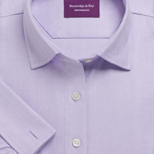 Lilac Royal Herringbone Women's Shirt Available in Six Styles (RHL)
