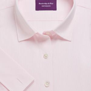 Pink Fine Stripe Poplin Women's Shirt Available in Six Styles (FSP)