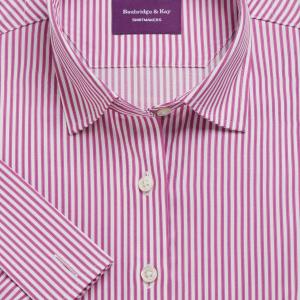 Magenta Chelsea Stripe Twill Women's Shirt Available in Six Styles (CLM)