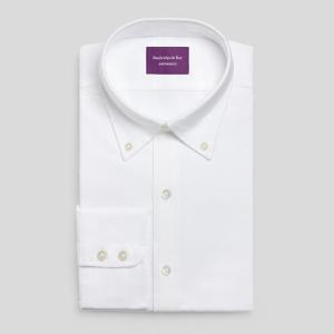 White Hyde Park Oxford Men's Shirt Available in Four Fits (HPW)