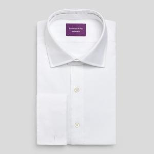 White Royal Oxford Men's Court Tunic Shirt Available in Four Fits (ROW)
